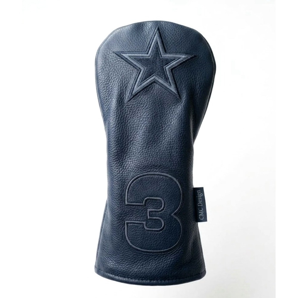 NFL Dallas Cowboys Driver Head Cover Premium Leather Quilted Cover CMC Golf NEW